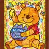Disney Pooh Bear Stained Glass Diamond Painting