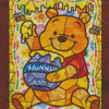Disney Pooh Bear Stained Glass Diamond Paintings