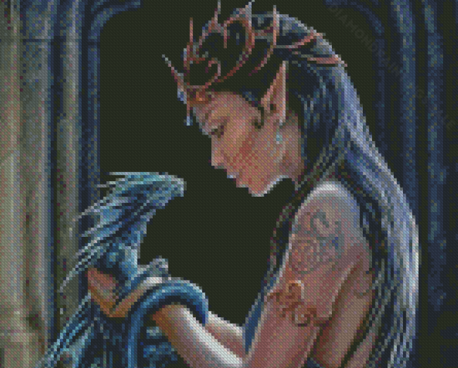 Elf And Dragon Diamond Paintings