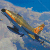 F 100 Super Sabre Aircraft Diamond Paintings