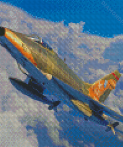 F 100 Super Sabre Aircraft Diamond Paintings