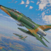 F 100 Super Sabre Military Jet Fighter Diamond Paintings