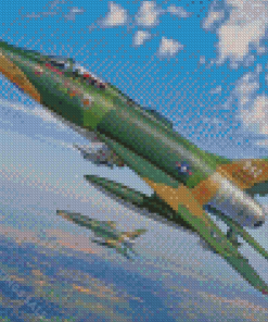 F 100 Super Sabre Military Jet Fighter Diamond Paintings