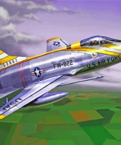 F 100 Super Sabre Diamond Painting