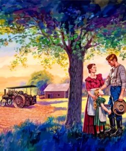 Family Farm Diamond Painting