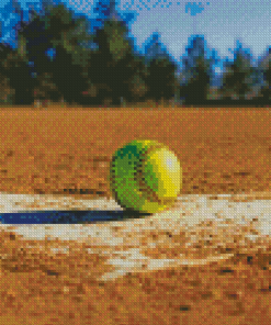 Fastpitch Ball Diamond Paintings