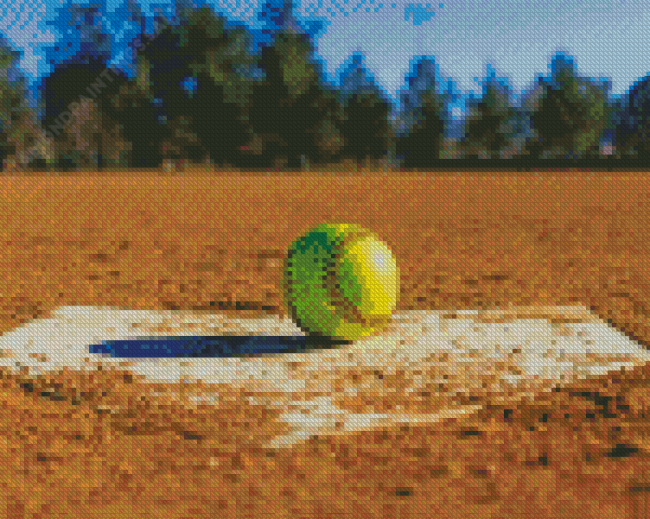 Fastpitch Ball Diamond Paintings