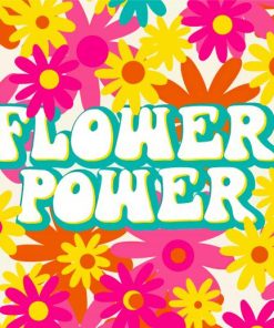 Flower Power Hippie Style Art Diamond Painting