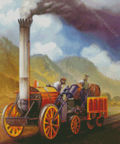 George Stephenson's Rocket Railway Diamond Paintings