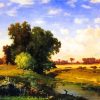 George Inness Hackensack Meadows Sunset Diamond Painting