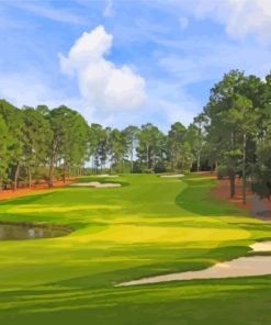 Golf Club Pinehurst North Carolina Diamond Painting