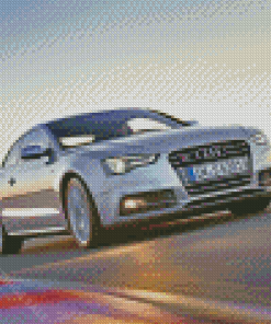 Grey Audi S5 On Road Diamond Paintings