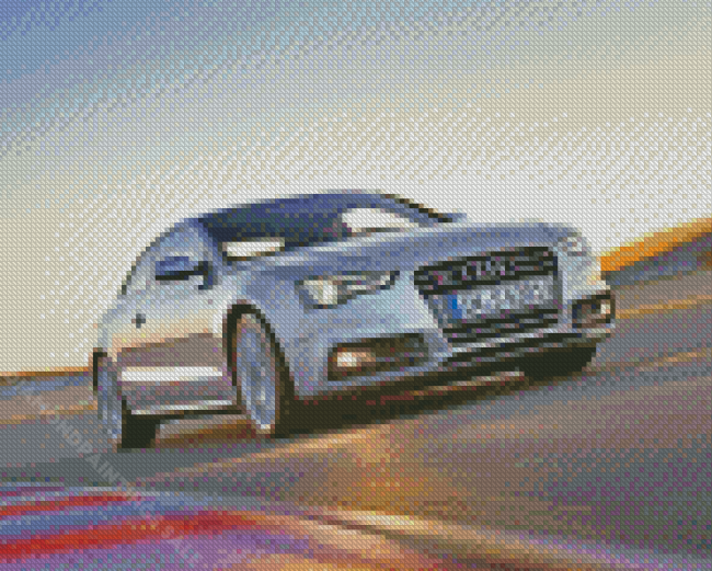 Grey Audi S5 On Road Diamond Paintings