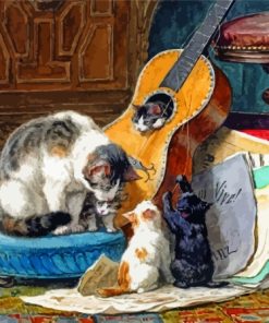 Guitars And Cats Diamond Painting