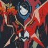 Gurren Lagann Robot Face Art Diamond Paintings