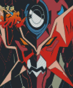 Gurren Lagann Robot Face Art Diamond Paintings