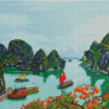 Hạ Long Bay Vietnam Boats Diamond Paintings