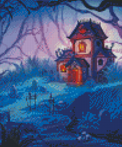 Haunted Property Illustration Diamond Paintings