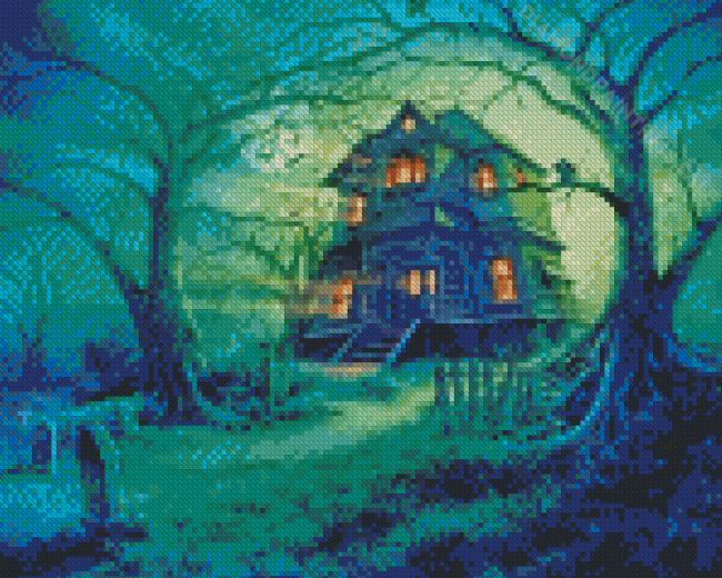 Haunted Property Art Diamond Paintings