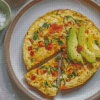 Healthy Egg White Frittata Diamond Paintings