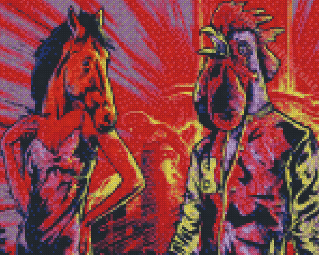 Hotline Miami Characters Art Diamond Paintings