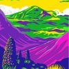 Illustration Haleakala National Park Diamond Painting