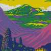 Illustration Haleakala National Park Diamond Paintings