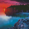 Indian Head Cove Sunrise In Tobermory Diamond Paintings