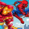 Iron Man And Spider Man DC Comics Diamond Painting