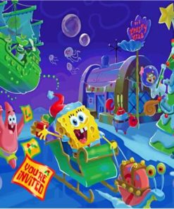 It's A SpongeBob Christmas Animation Diamond Painting