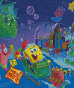It's A SpongeBob Christmas Animation Diamond Paintings