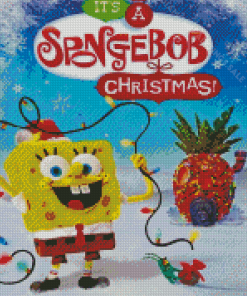 It's A SpongeBob Christmas Poster Diamond Paintings