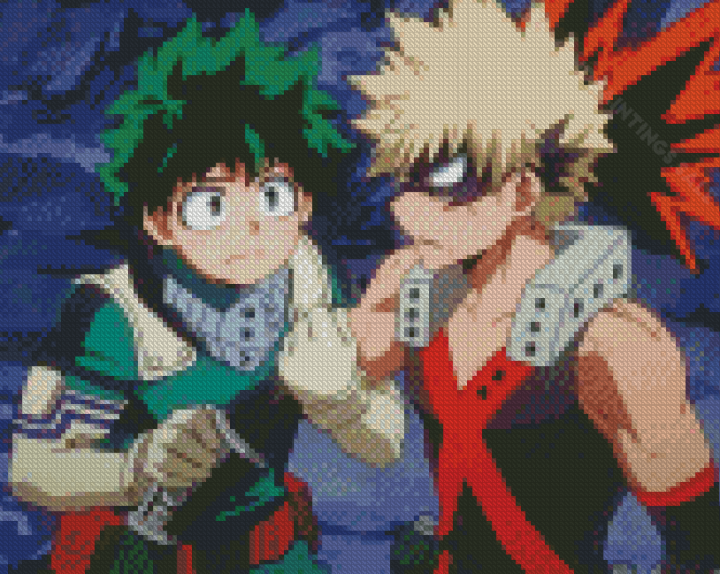 Izuku And Bakugo My Hero Academia Anime Diamond Paintings