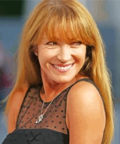 Jane Seymour Wearing Black Diamond Painting