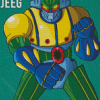 Jeeg Robot Poster Diamond Paintings