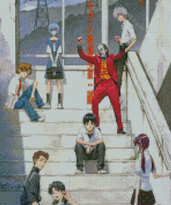 Joker Dancing On Stairs Anime Diamond Paintings