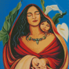 Latina Mother And Child Art Diamond Paintings