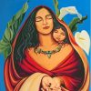 Latina Mother And Child Art Diamond Painting