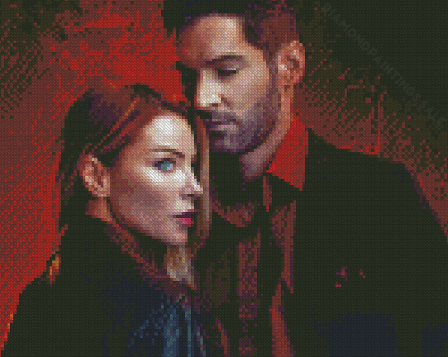 Lucifer und Chloe Diamond Paintings