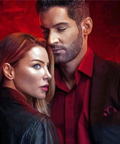 Lucifer und Chloe Diamond Painting