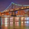 Manhattan Bridge By Night Diamond Painting