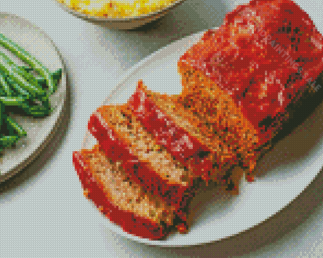 Meatloaf Dish Diamond Paintings