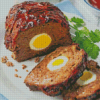 Meatloaf With Boiled Egg Diamond Paintings