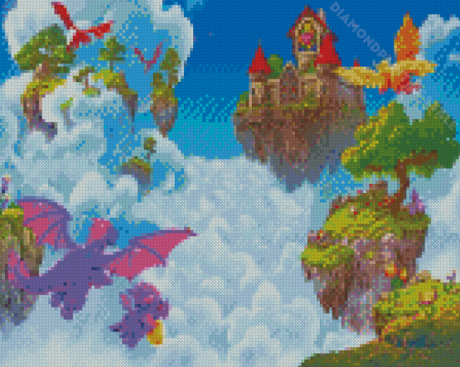 Merge Dragons Game Diamond Paintings