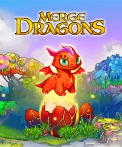Merge Dragons Video Game Diamond Painting