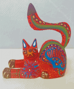 Mexican Alebrije Cat Diamond Paintings