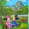 Mickey And Minnie In Japanese Garden Diamond Painting