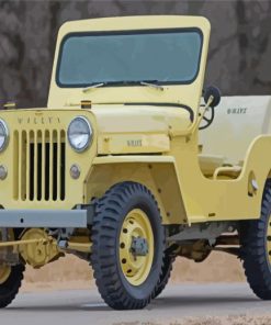 Military Willys Jeep Diamond Painting