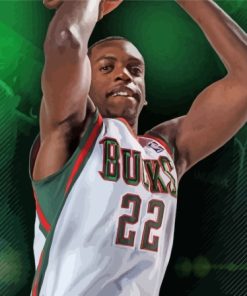 Milwaukee Bucks Basketball Team Player Diamond Painting