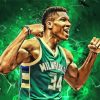 Milwaukee Bucks Player Art Diamond Painting